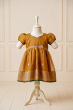 Load image into Gallery viewer, Mustard Green Frock
