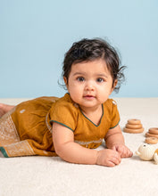 Load image into Gallery viewer, Mustard Green Frock
