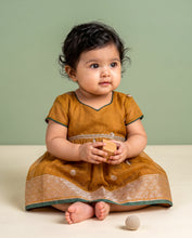 Load image into Gallery viewer, Mustard Green Frock
