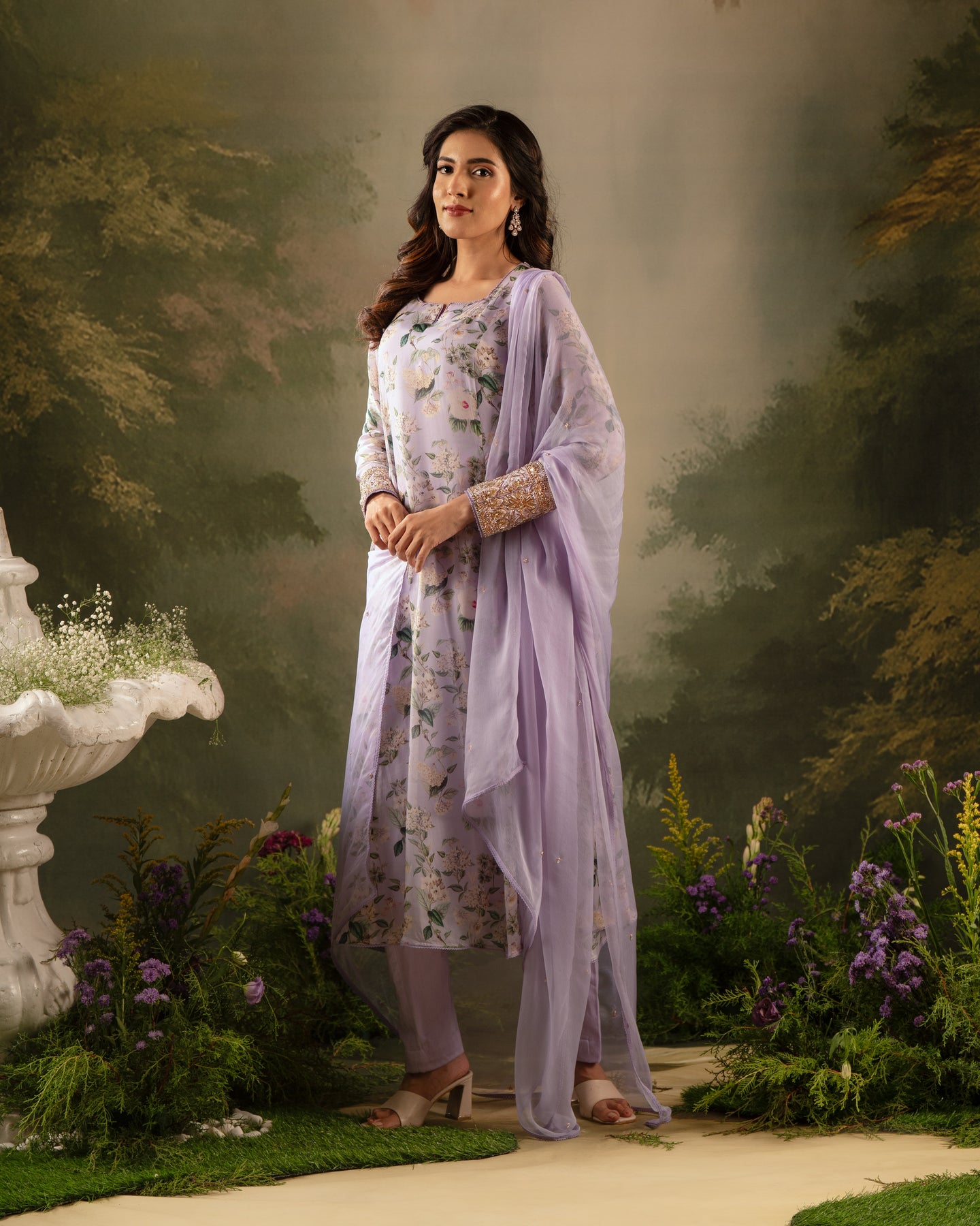 Lavender Printed Set