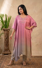 Load image into Gallery viewer, Dusty Rose &amp; Sage Ombré Kaftan Set

