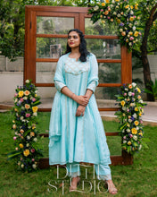 Load image into Gallery viewer, Sky Blue Salwar Set
