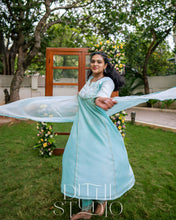 Load image into Gallery viewer, Sky Blue Salwar Set
