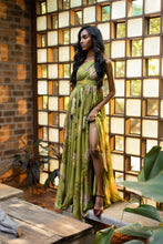 Load image into Gallery viewer, Olive One Shoulder Pleated Dress
