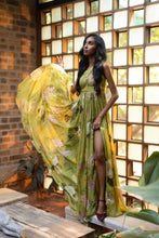 Load image into Gallery viewer, Olive One Shoulder Pleated Dress
