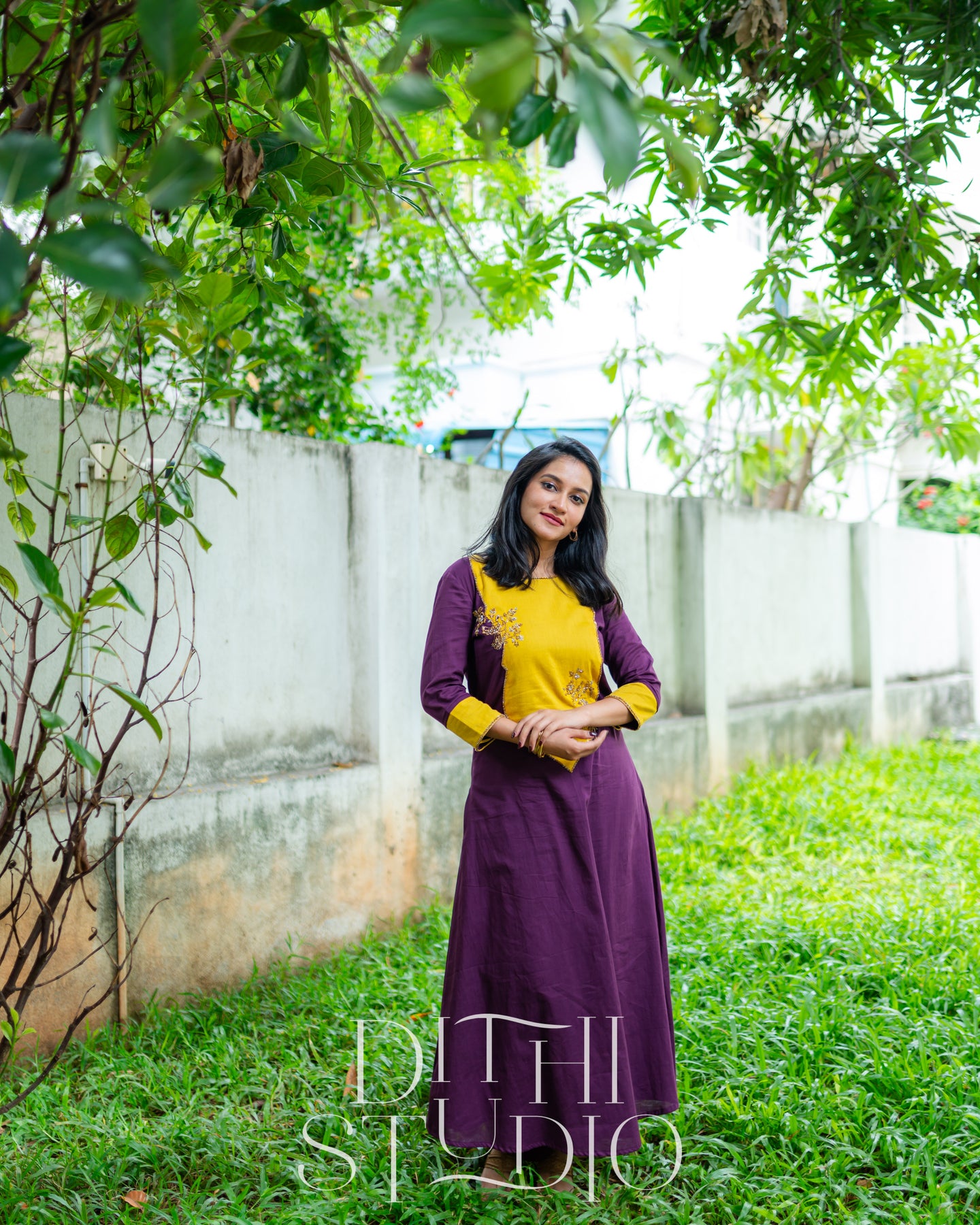 Purple and Yellow Salwar