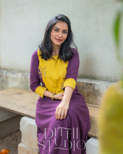 Load image into Gallery viewer, Purple and Yellow Salwar
