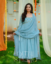 Load image into Gallery viewer, Blue Anarkali
