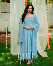 Load image into Gallery viewer, Blue Anarkali
