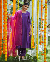 Load image into Gallery viewer, Purple Anarkali
