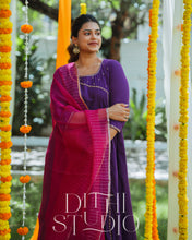 Load image into Gallery viewer, Purple Anarkali
