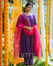 Load image into Gallery viewer, Purple Anarkali
