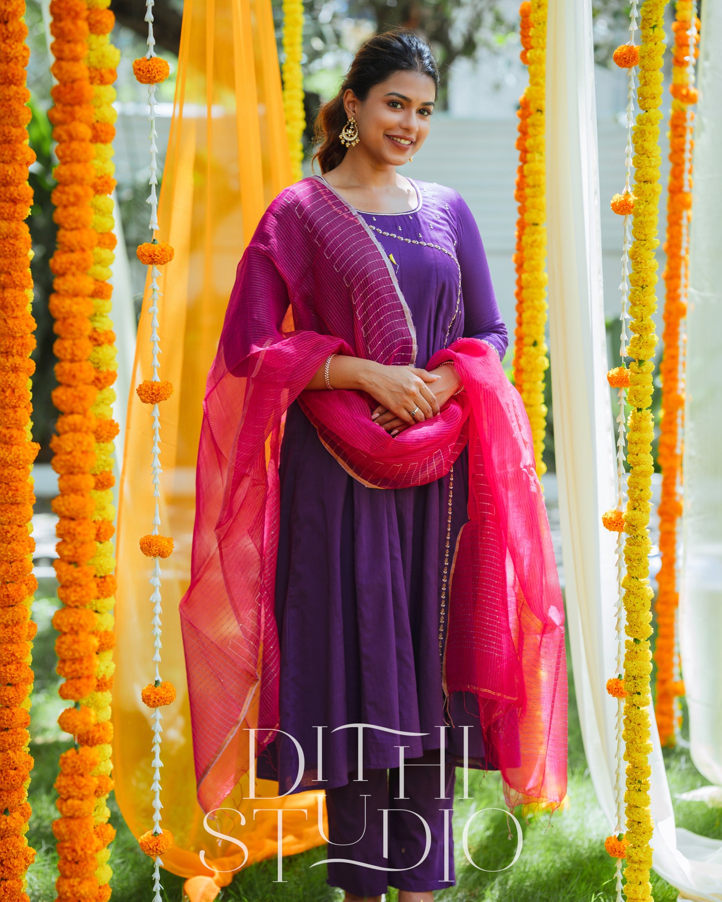 Purple Anarkali