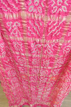 Load image into Gallery viewer, Pink Bandhani Duppata-0076
