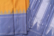 Load image into Gallery viewer, Yellow and Grey Kanchipuram Saree-2353
