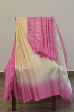 Load image into Gallery viewer, Beige and Pink Cotton Kota Saree-2620
