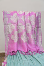 Load image into Gallery viewer, Blue and Pink Tussar Saree-2563
