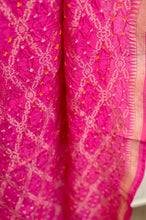 Load image into Gallery viewer, Pink Bandhani Duppata-2615
