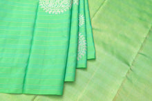Load image into Gallery viewer, Green Kanchipuram Saree-1351
