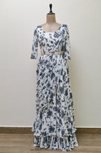 Load image into Gallery viewer, Floral drape dress
