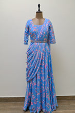 Load image into Gallery viewer, Floral drape Anarkali
