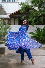 Load image into Gallery viewer, Navy Blue Salwar Set

