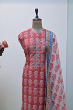 Load image into Gallery viewer, Red block print Salwar Set
