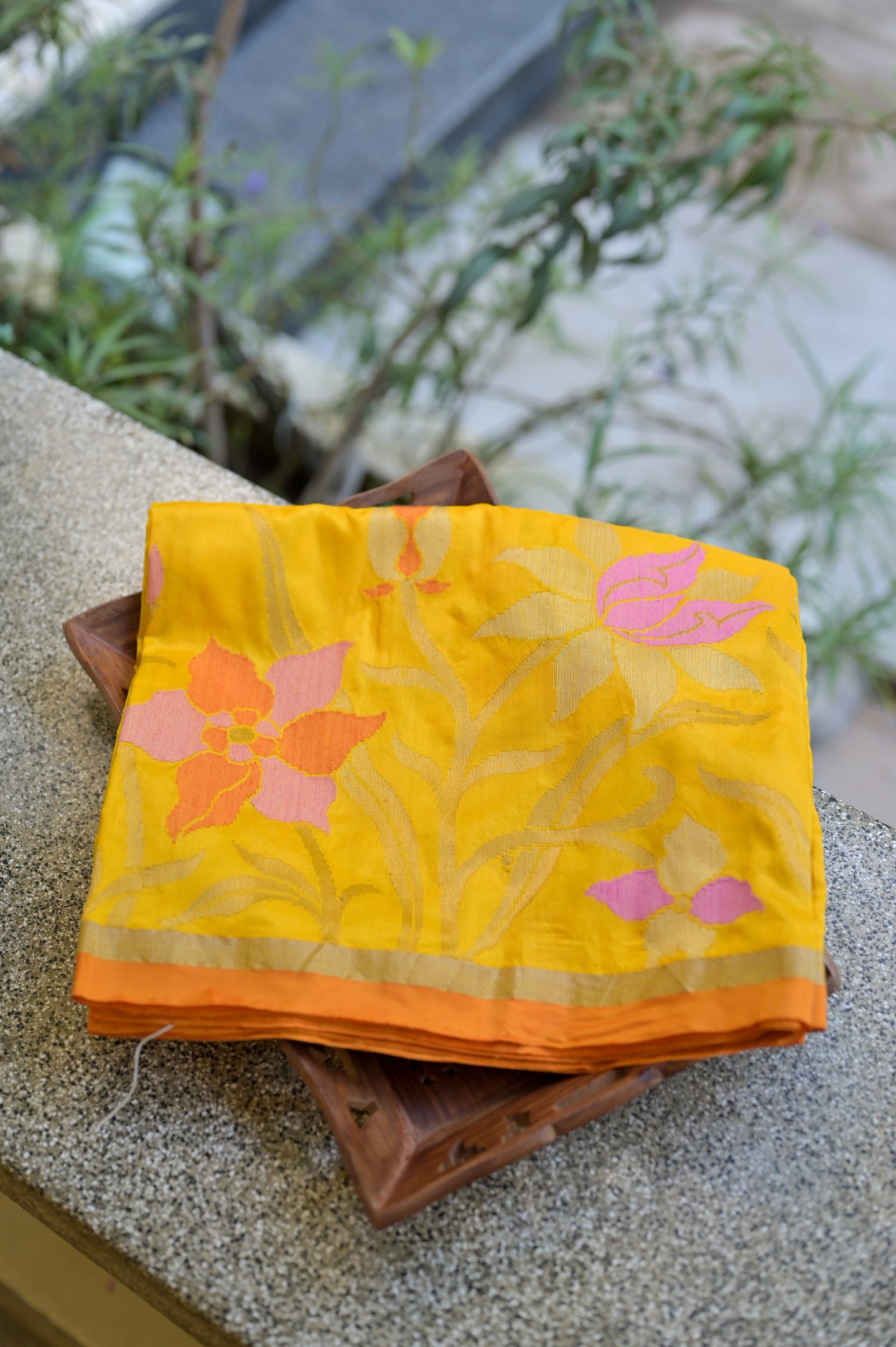 Yellow Soft Silk Saree-1350