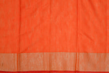 Load image into Gallery viewer, Orange Tussar Silk Saree-1177
