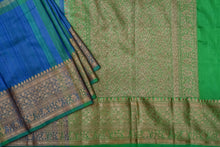 Load image into Gallery viewer, Greenish Blue Tussar Silk Saree-1173
