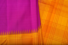 Load image into Gallery viewer, Purple and Yellow Kanchipuram Saree-2199
