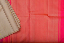 Load image into Gallery viewer, Sandal and Pink Kanchipuram Saree-2219

