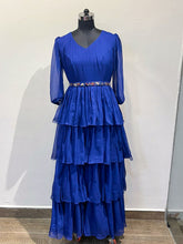 Load image into Gallery viewer, Navy Blue Tiered Dress
