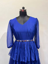 Load image into Gallery viewer, Navy Blue Tiered Dress
