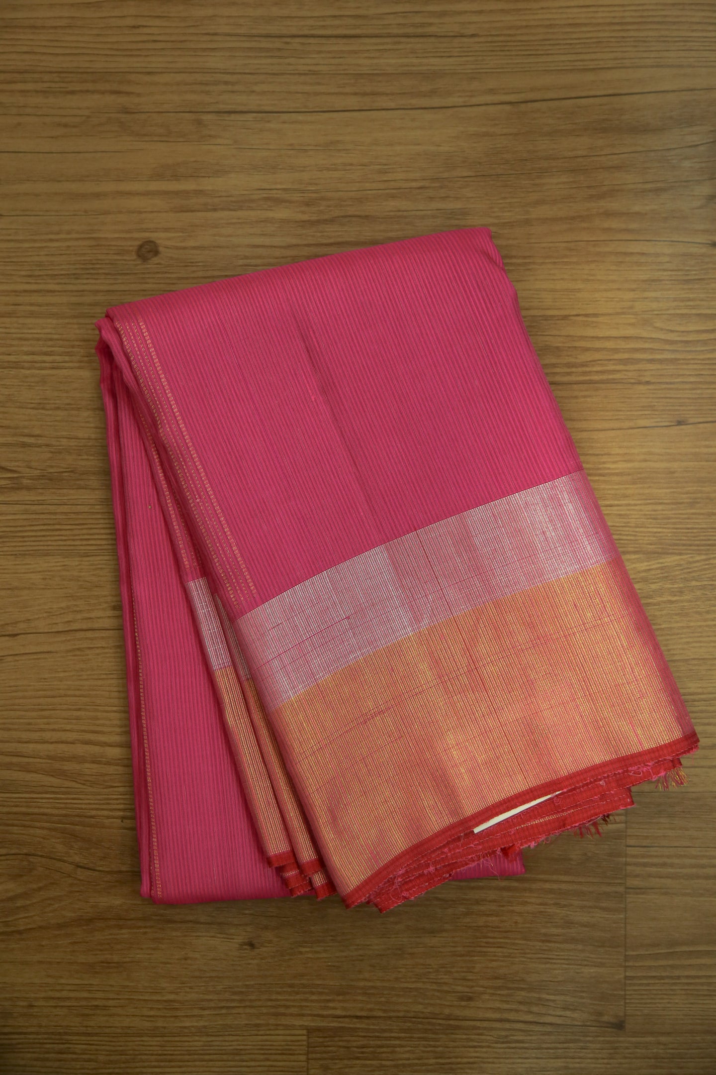 Pink Organza Silk Saree -1742