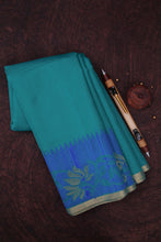 Load image into Gallery viewer, Teal Cotton Kota Saree-1121
