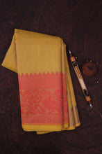 Load image into Gallery viewer, Yellow Cotton Kota Saree-1342
