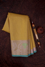 Load image into Gallery viewer, Tuscany Yellow Cotton Kota Saree-1339
