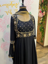 Load image into Gallery viewer, Black Anarkali with Dupatta
