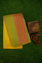 Load image into Gallery viewer, Yellow and Lime Green Saree -1312
