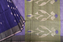 Load image into Gallery viewer, Chetwode Blue and Green Organza Saree-1377

