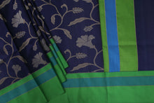 Load image into Gallery viewer, Blue and Green Organza Saree-1386

