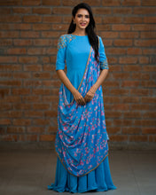Load image into Gallery viewer, Floral Drape Anarkali
