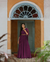 Load image into Gallery viewer, Purple Drape Dress
